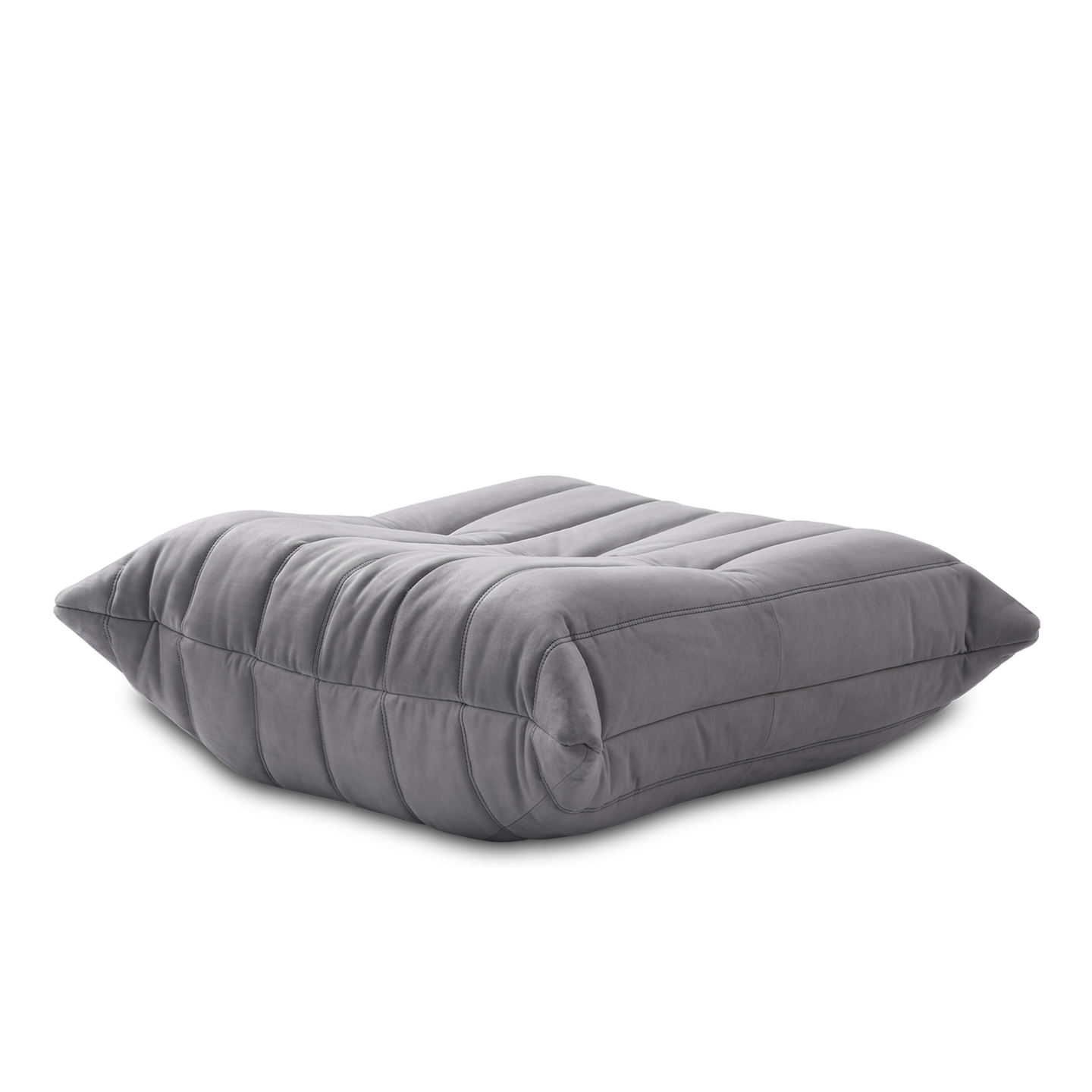 Soffa Grå Alcantara Footstool