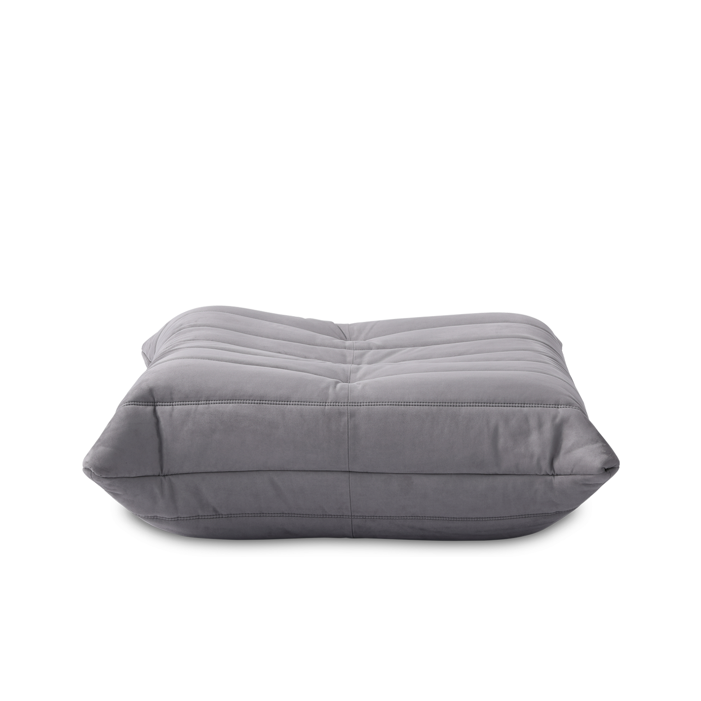 Soffa Grå Alcantara Footstool