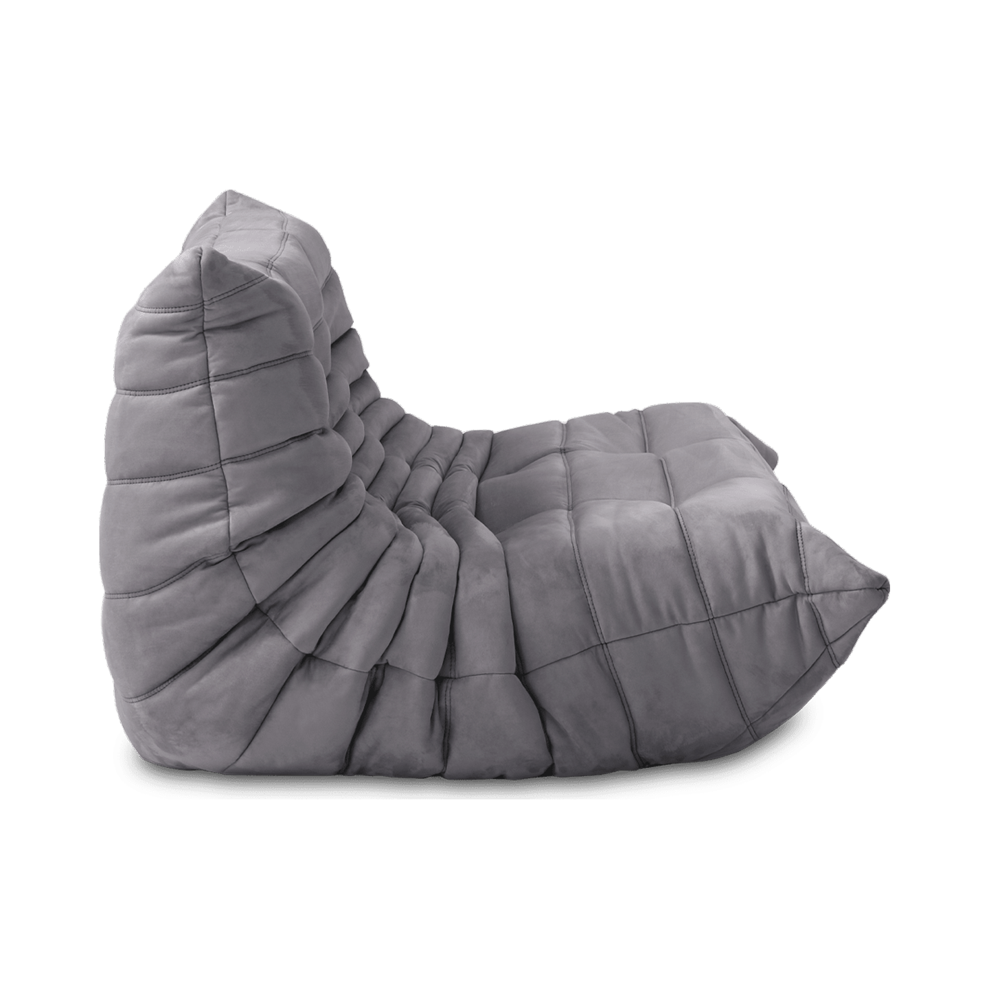 Soffa Grå Alcantara 2-sits