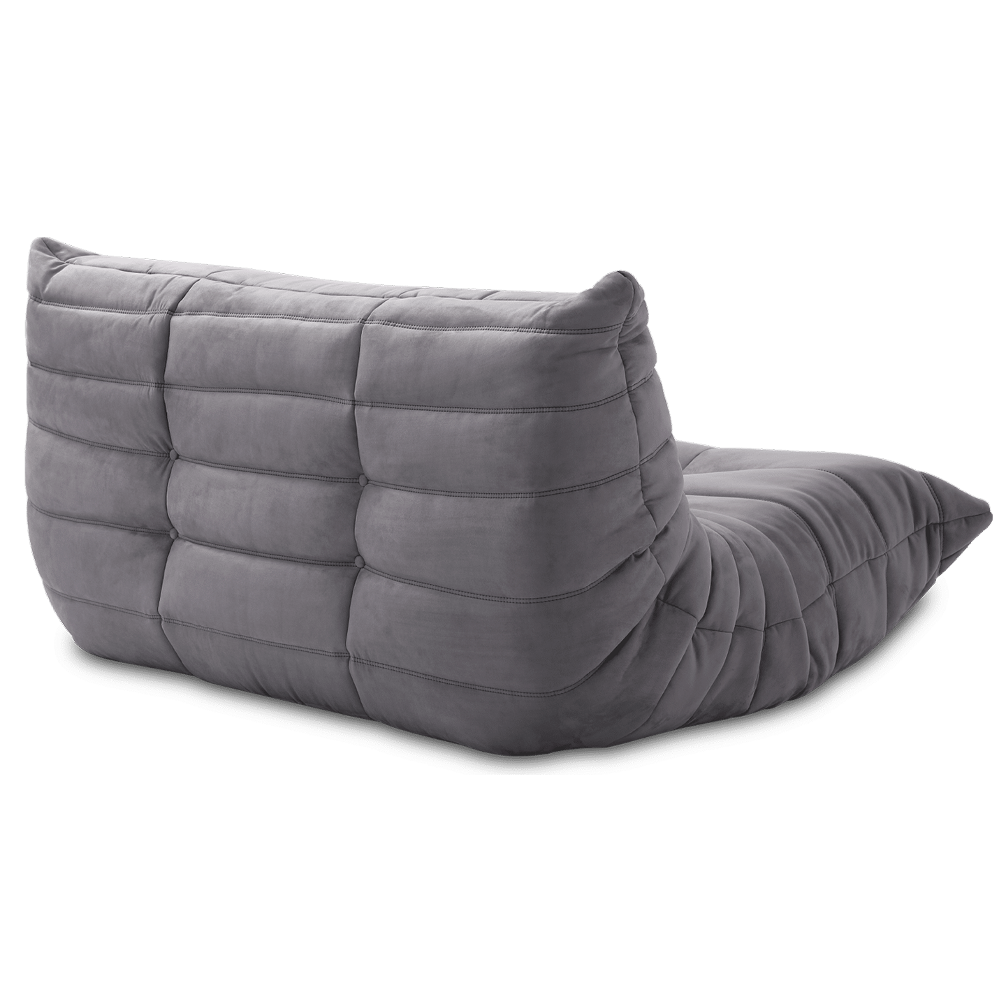 Soffa Grå Alcantara 2-sits
