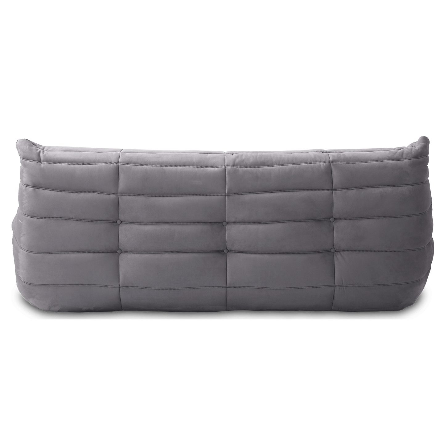Soffa Grå Alcantara 3-sits