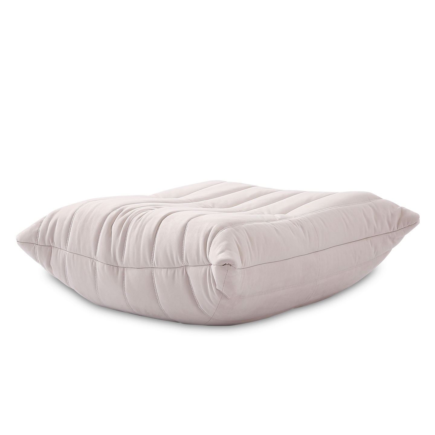 Soffa Cream Sammet Footstool