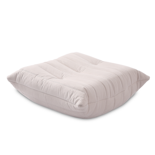 Soffa Cream Sammet Footstool