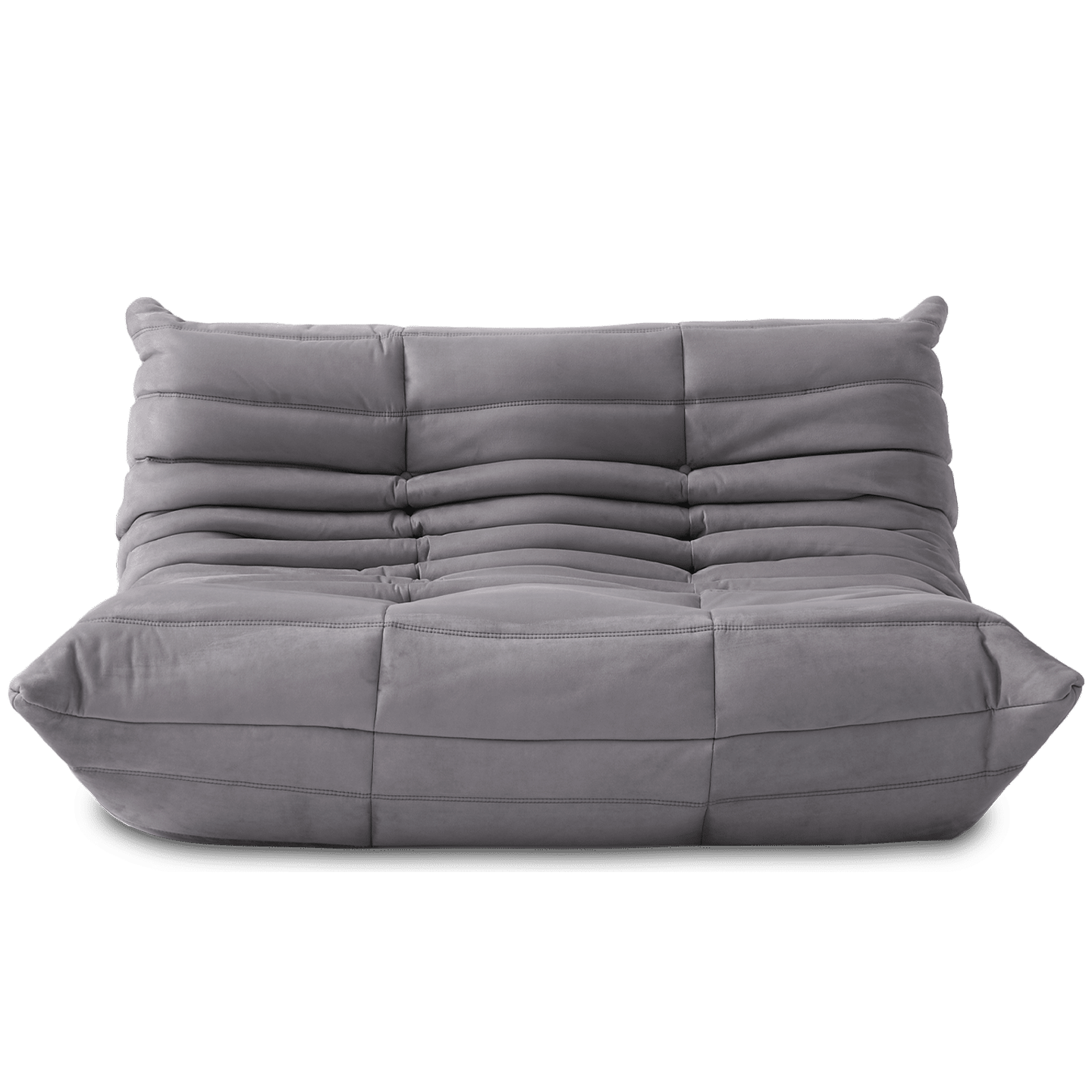 Soffa Grå Alcantara 2-sits