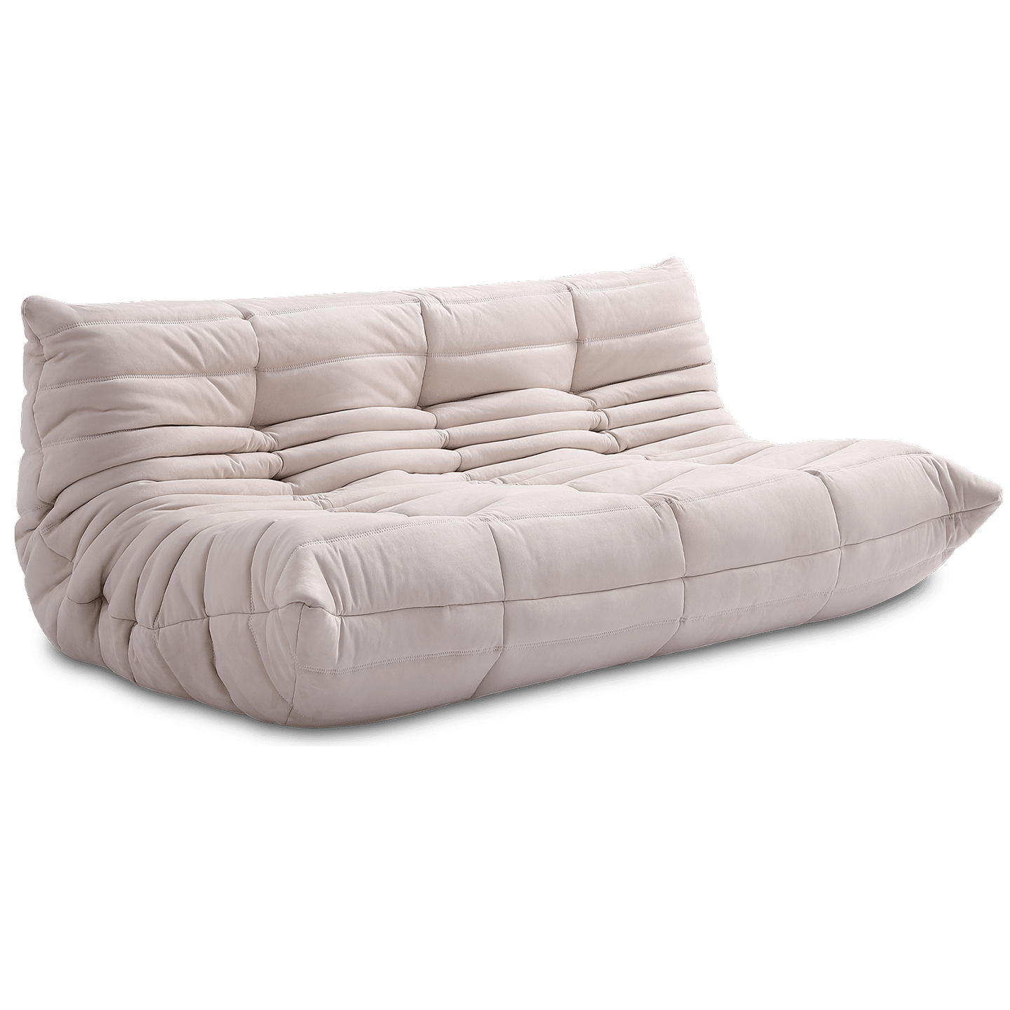 Soffa Cream Alcantara 3-sits