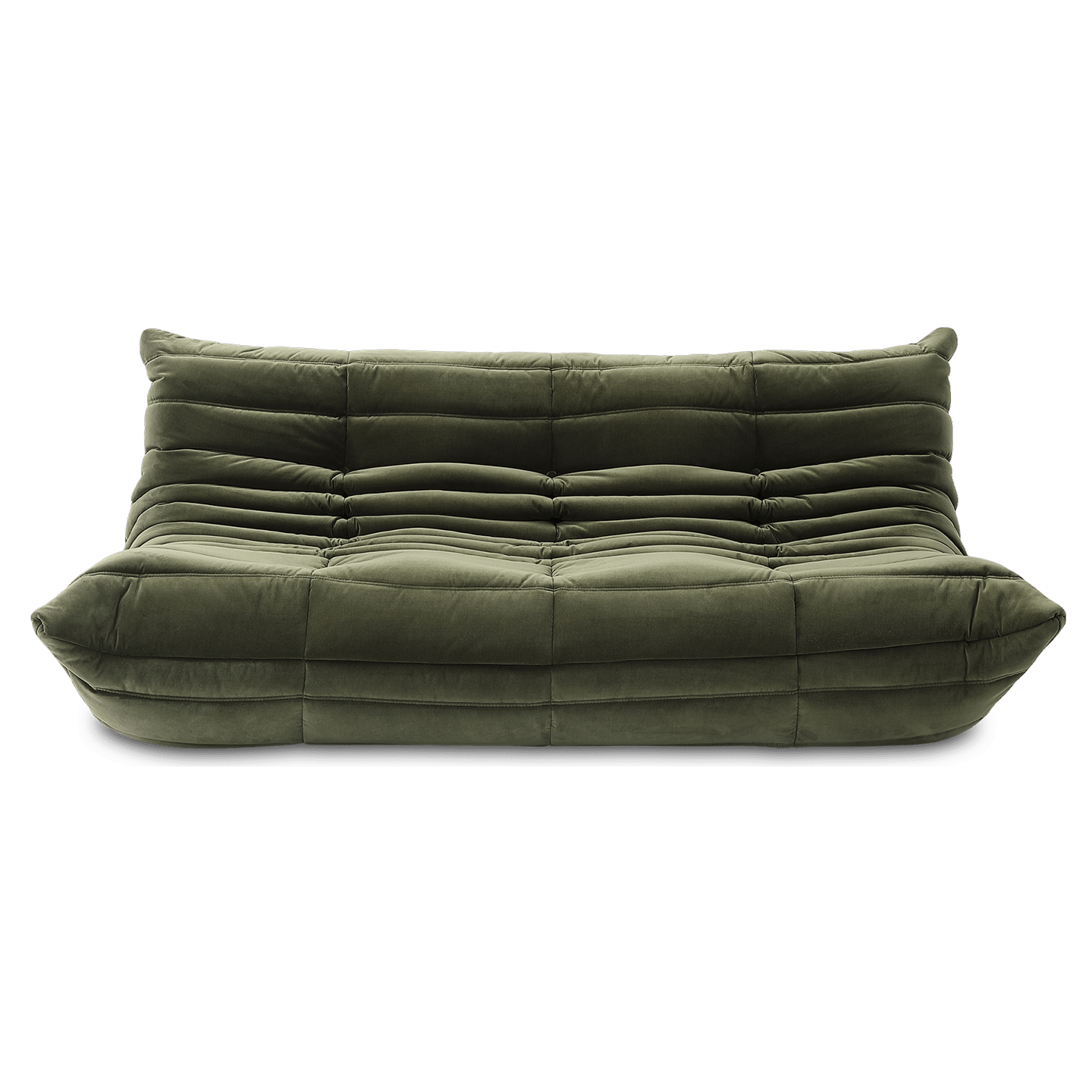 Soffa Olive Sammet 3-sits