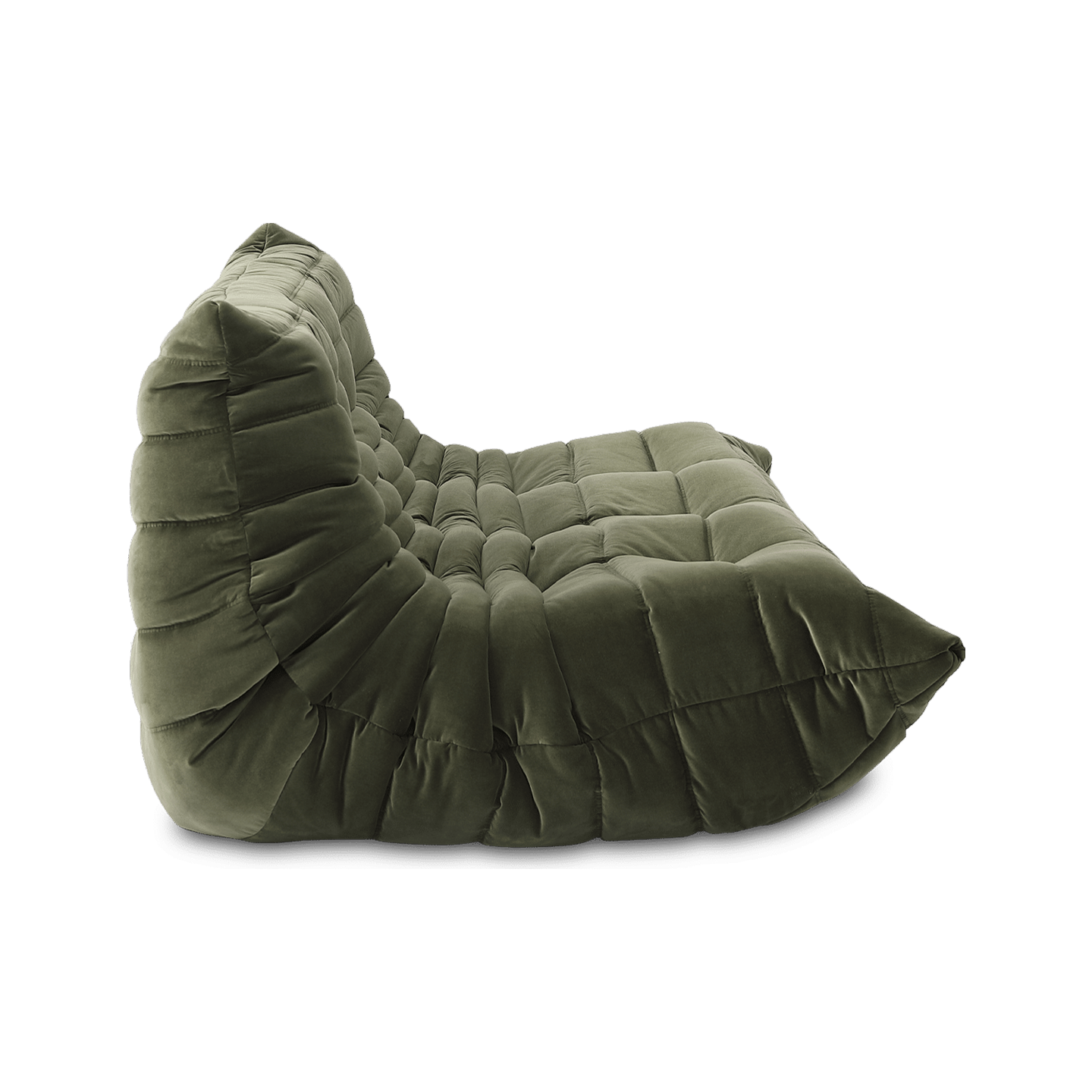 Soffa Olive Sammet 3-sits