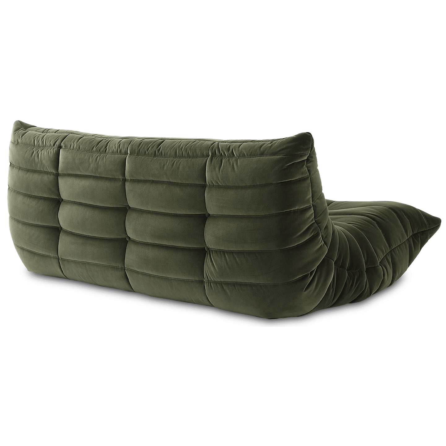 Soffa Olive Sammet 3-sits